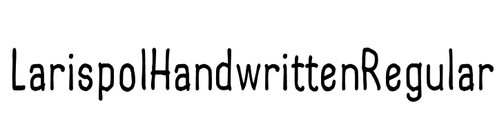 Larispol Handwritten Regular  Fuentes Gratis Descargar