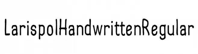 Larispol Handwritten Regular  baixar fontes gratis