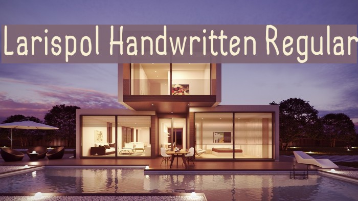 Larispol Handwritten Regular Font examples