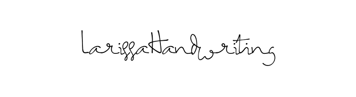 LarissaHandwriting  नि: शुल्क फ़ॉन्ट्स डाउनलोड