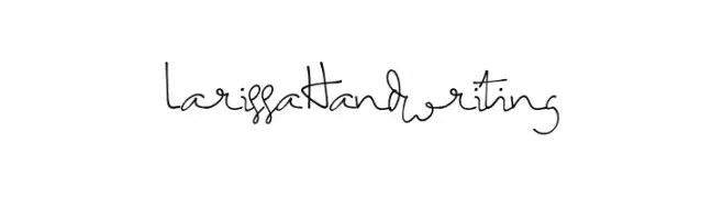 LarissaHandwriting  नि: शुल्क फ़ॉन्ट्स डाउनलोड