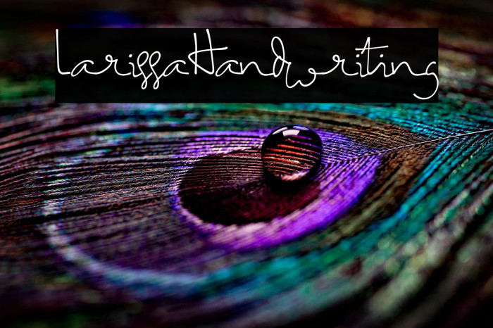 LarissaHandwriting Example 1