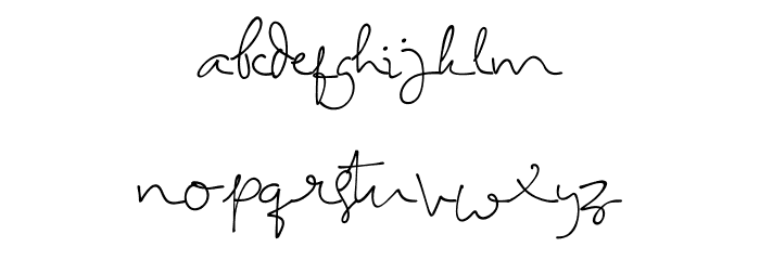 LarissaHandwriting Font LOWERCASE