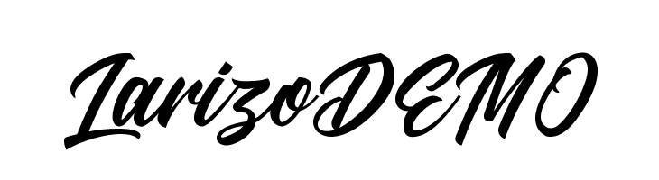 LarizoDEMO フォント