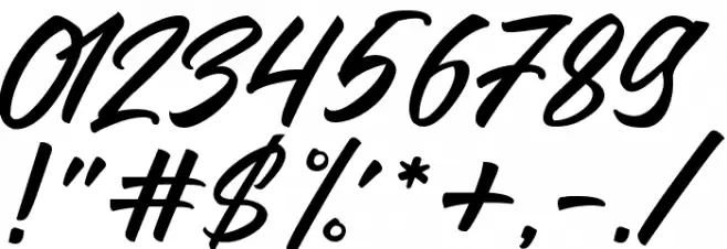 LarizoDEMO Font OTHER CHARS