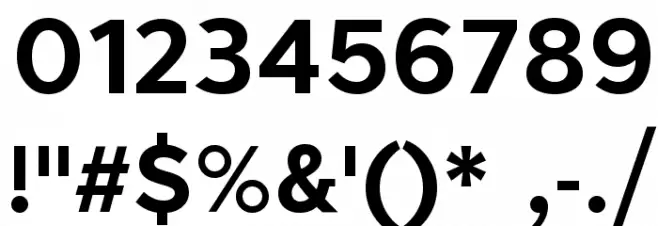 Larke Neue Bold Font OTHER CHARS