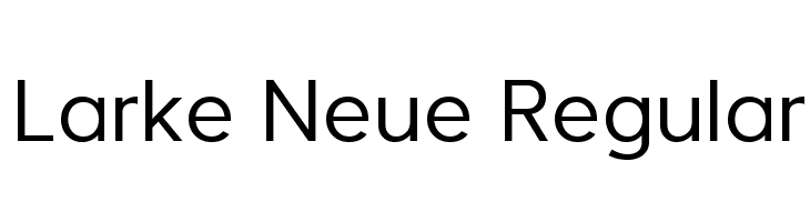 Larke Neue Regular Font