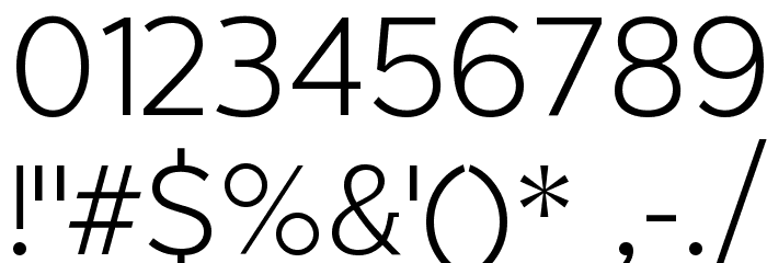 Larke Neue Thin Font OTHER CHARS