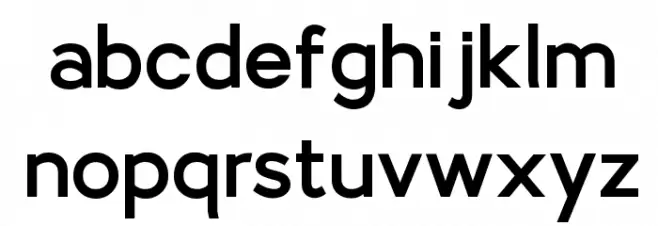 Larke Sans Bold Schriftart Kleinbuchstaben