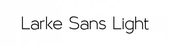 Larke Sans Light  Fuentes Gratis Descargar