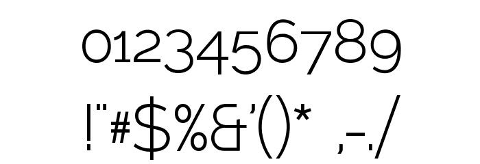 Larke Sans Light Font OTHER CHARS