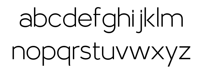 Larke Sans Light Font LOWERCASE