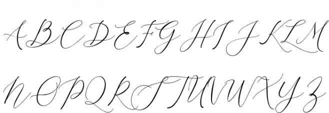 Larosa Font UPPERCASE