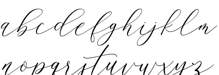 Larosa Font LOWERCASE
