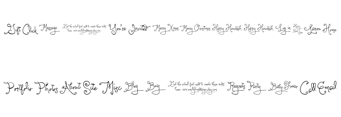 LarouWords Font LOWERCASE