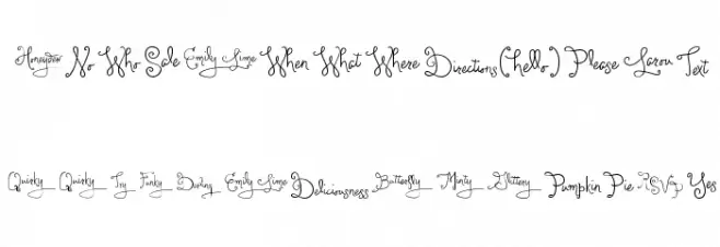 LarouWords Schriftart Kleinbuchstaben
