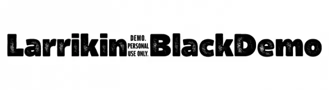 Larrikin-BlackDemo  font caratteri gratis