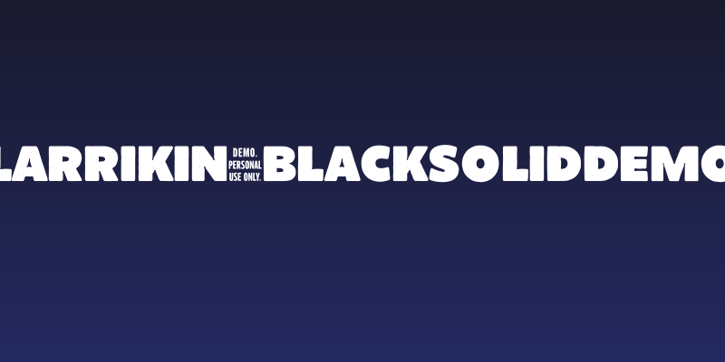 Larrikin-BlackSolidDemo Social Header