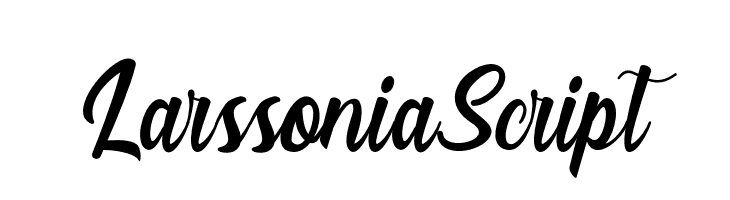 LarssoniaScript  Free Fonts Download
