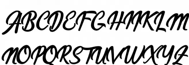 LarssoniaScript Schriftart Groß