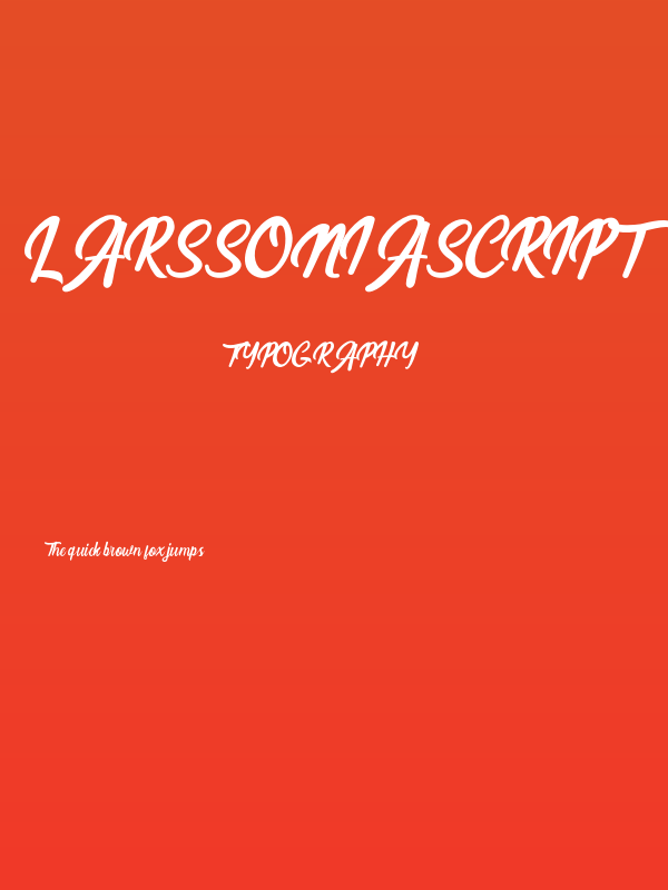 LarssoniaScript Poster