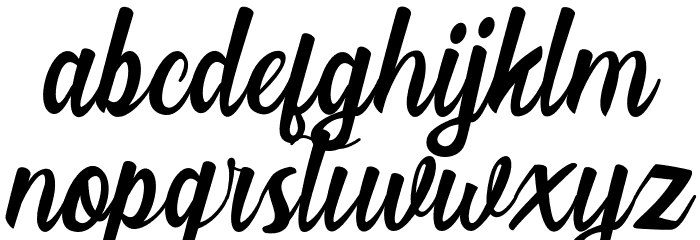 LarssoniaScript Font LOWERCASE