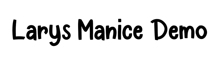 Larys Manice Demo Font