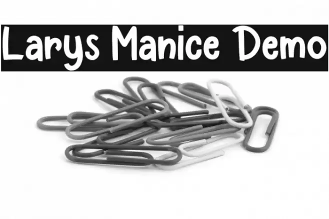 Larys Manice Demo Fonte examples