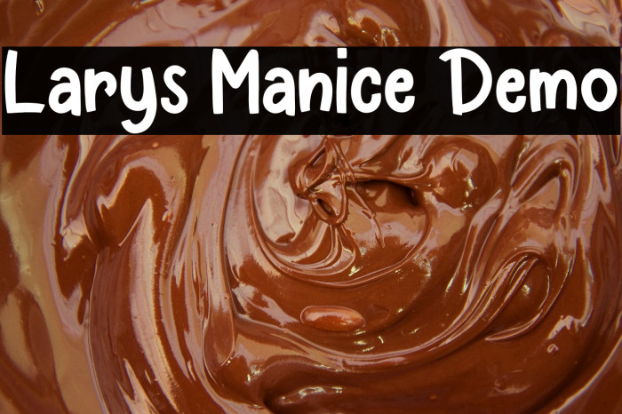 Larys Manice Demo Font examples