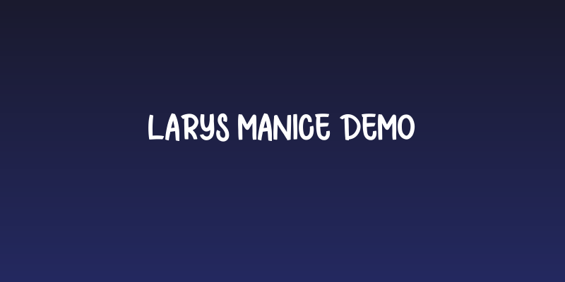 Larys Manice Demo Social Header