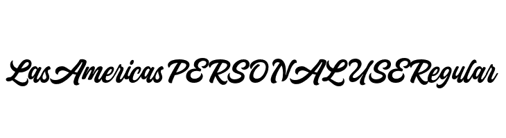 Las Americas PERSONAL USE Regular  Descarca Fonturi Gratis