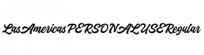Las Americas PERSONAL USE Regular  Fuentes Gratis Descargar