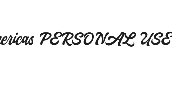 Las Americas PERSONAL USE Regular Logo