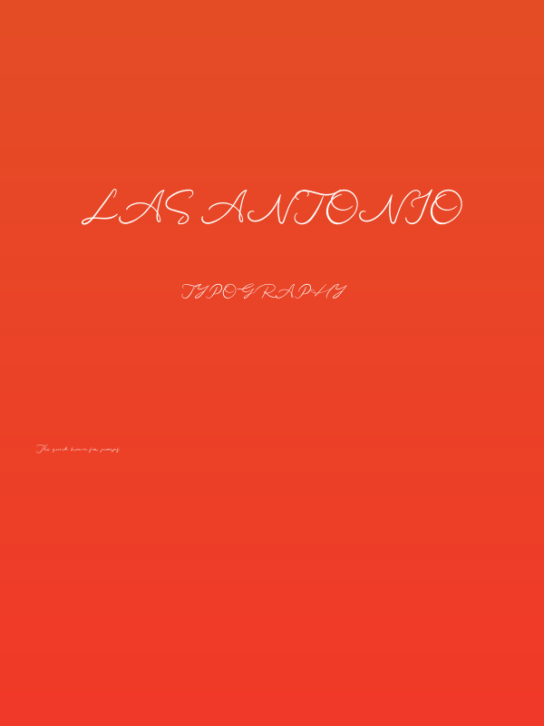 Las Antonio Poster