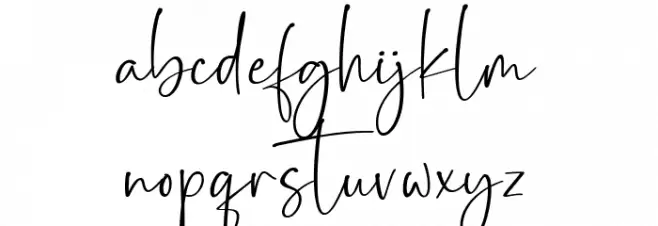 Las Palmas Font LOWERCASE