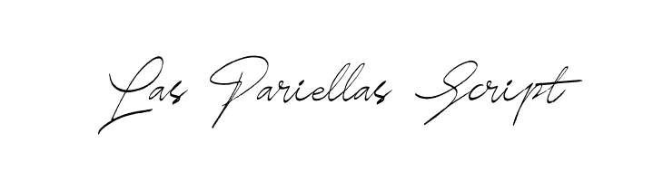 Las Pariellas Script  Descarca Fonturi Gratis