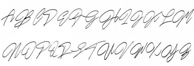 Las Pariellas Script フォント 大文字