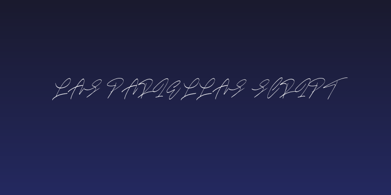 Las Pariellas Script Social Header