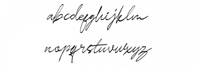 Las Pariellas Script Schriftart Kleinbuchstaben