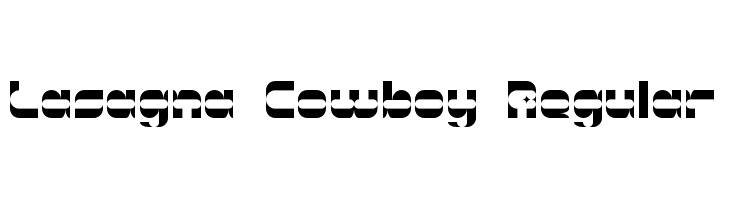 Lasagna Cowboy Regular  font caratteri gratis