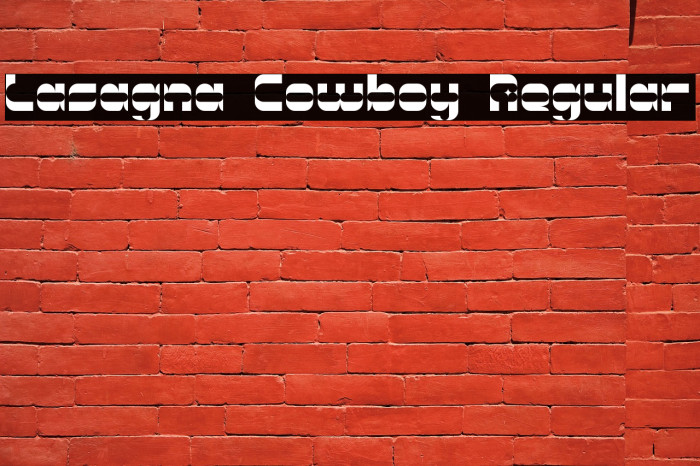 Lasagna Cowboy Regular Font examples