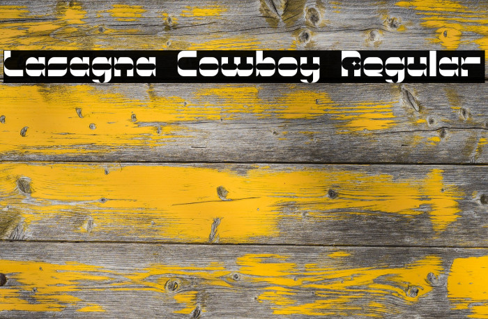 Lasagna Cowboy Regular Font examples