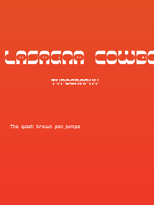 Lasagna Cowboy Regular Poster