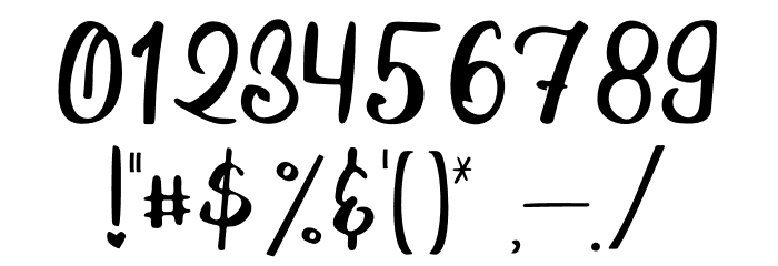 Lasagna Font OTHER CHARS