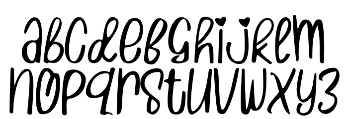 Lasagna Font LOWERCASE