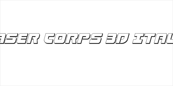 Laser Corps 3D Italic Logo