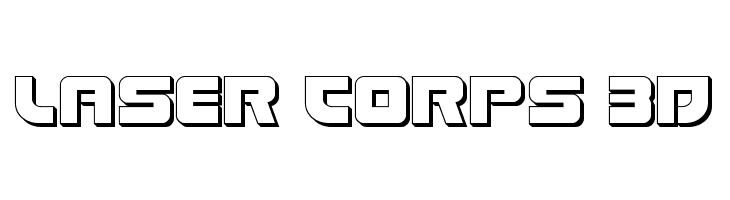 Laser Corps 3D  नि: शुल्क फ़ॉन्ट्स डाउनलोड