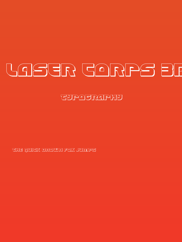 Laser Corps 3D Poster