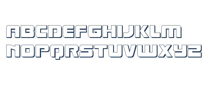 Laser Corps 3D Lowercase