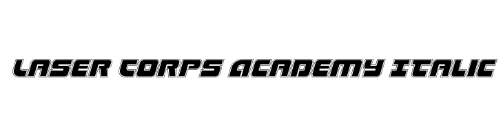 Laser Corps Academy Italic  Descarca Fonturi Gratis